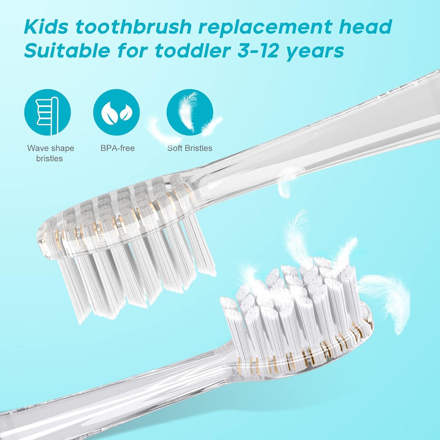 Detalle de Seago SG-513 Ersatzköpfe 4er Pack für Kinder