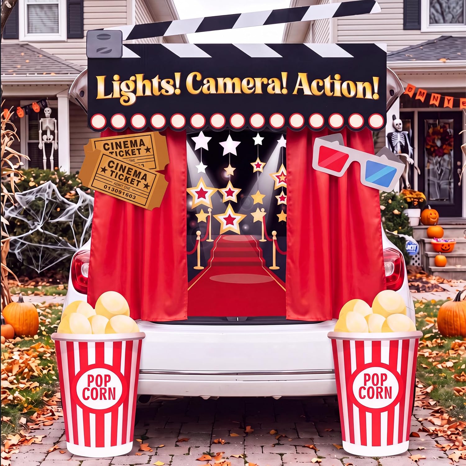 Detalle 2 de JOYIN 16500 Halloween Cinema Trunk-or-Treat Decoration Kit