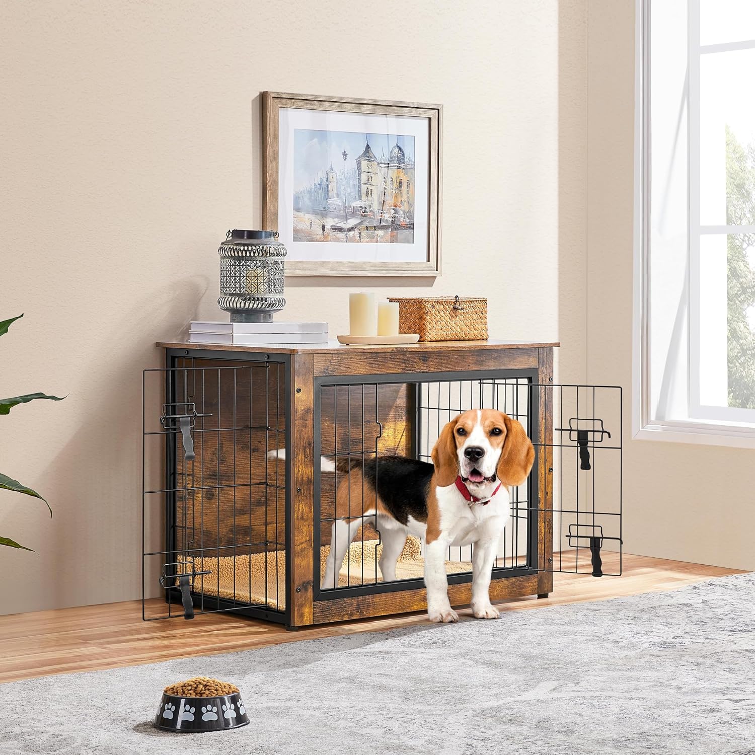 Detalle 2 de Yaheetech Dog Crate End Table