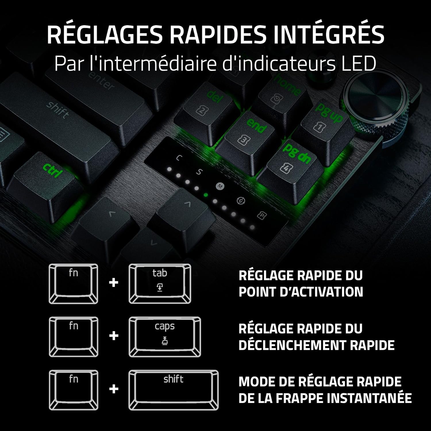 Thumbnail 6 de Razer Huntsman V3 Pro TKL (Switches Analog) — clavier gamer Tenkeyless noir à déclenchement rapide
