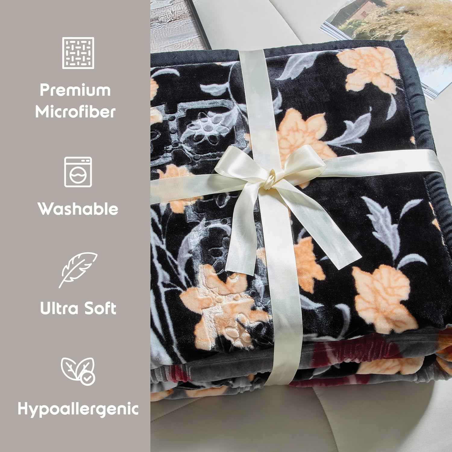 Thumbnail 6 de Nestl Korean Mink Blanket Queen Size (79 x 94) — 9 Lbs Velvet Fleece, 2-Ply Warm & Thick