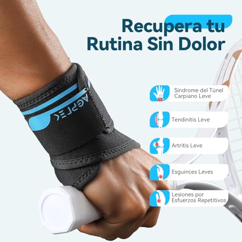 Detalle 2 de AGPTEK Muñequera Tendinitis Transpirable sin Varillas – Ligera, Ajustable y de Uso Diario