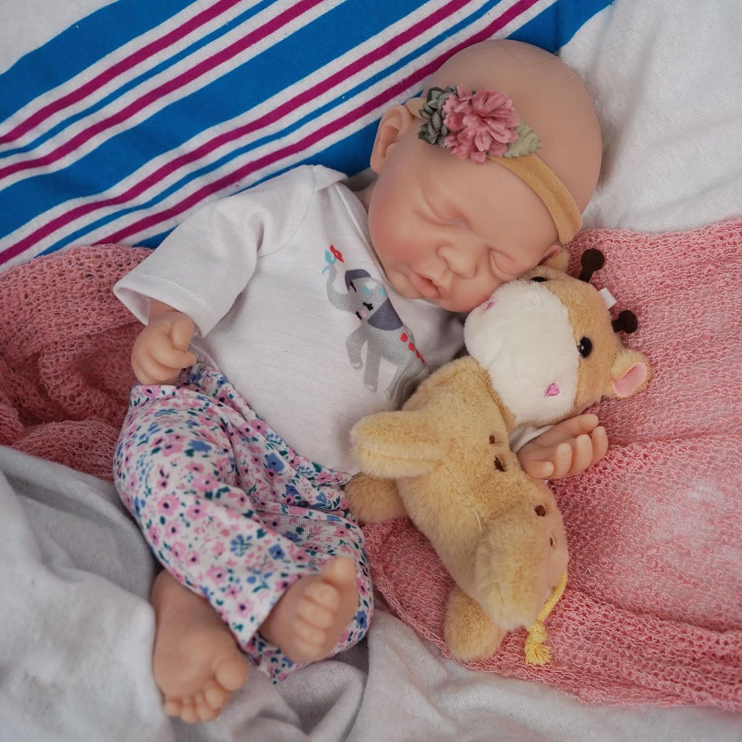 Thumbnail 5 de MYREBABY Lifelike Reborn Baby Dolls - 12-inch Full Silicone Newborn Girl
