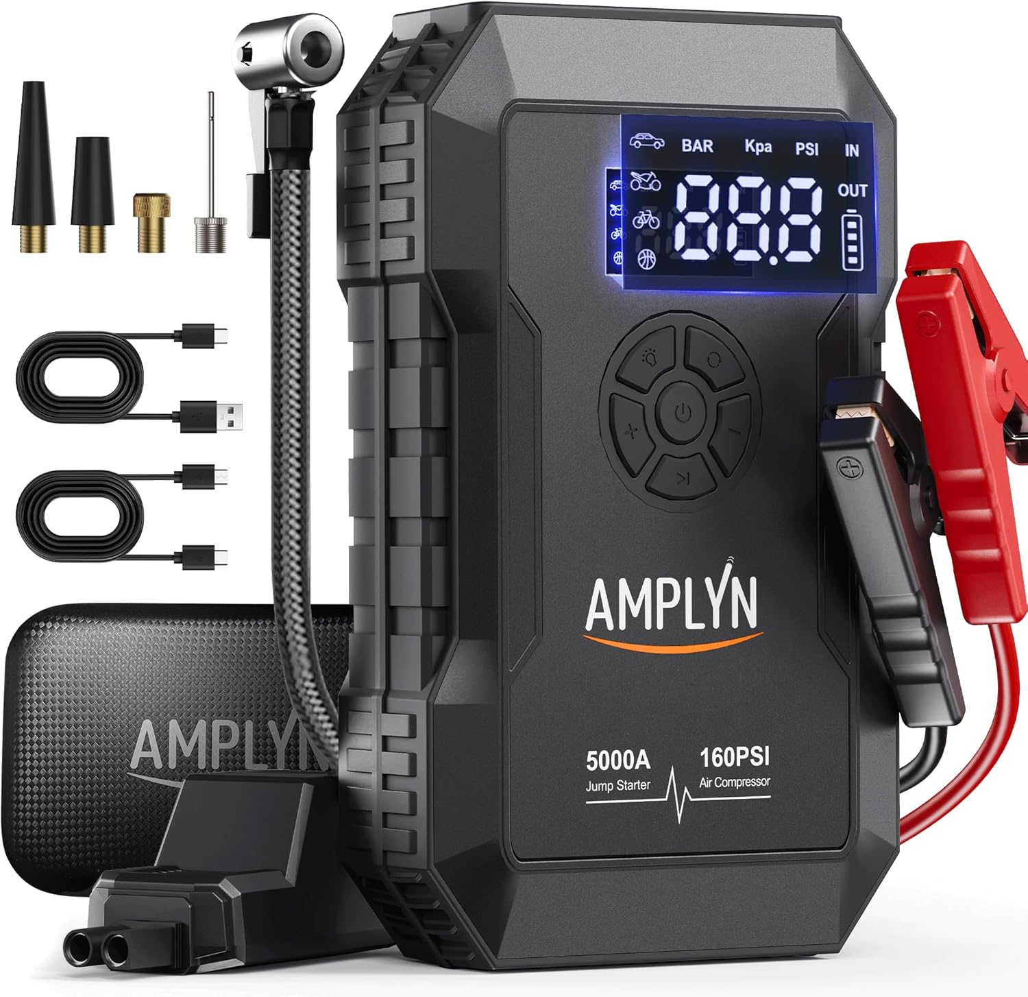 Detalle de AMPLYN 5000A 5000A Car Jump Starter