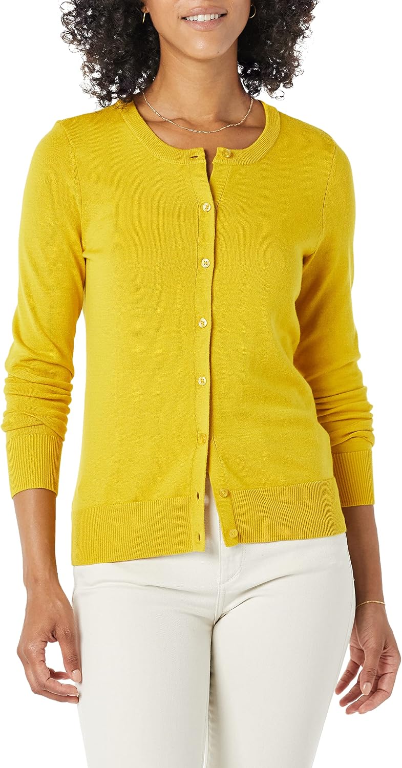 Detalle 2 de Amazon Essentials Women's Lightweight Crewneck Cardigan Sweater