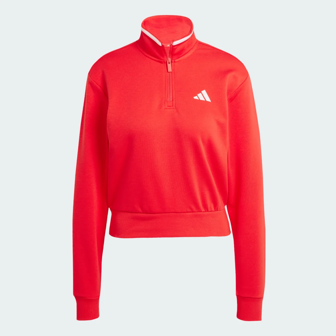 Detalle 2 de adidas Essentials Sudadera quarter-zip 30 días Rojo