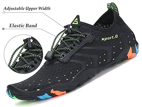 Thumbnail 2 de SAGUARO Water Shoes | Breathable, Quick-Drain Beach Shoes for Men and Women – Black, EU 38 / UK 5