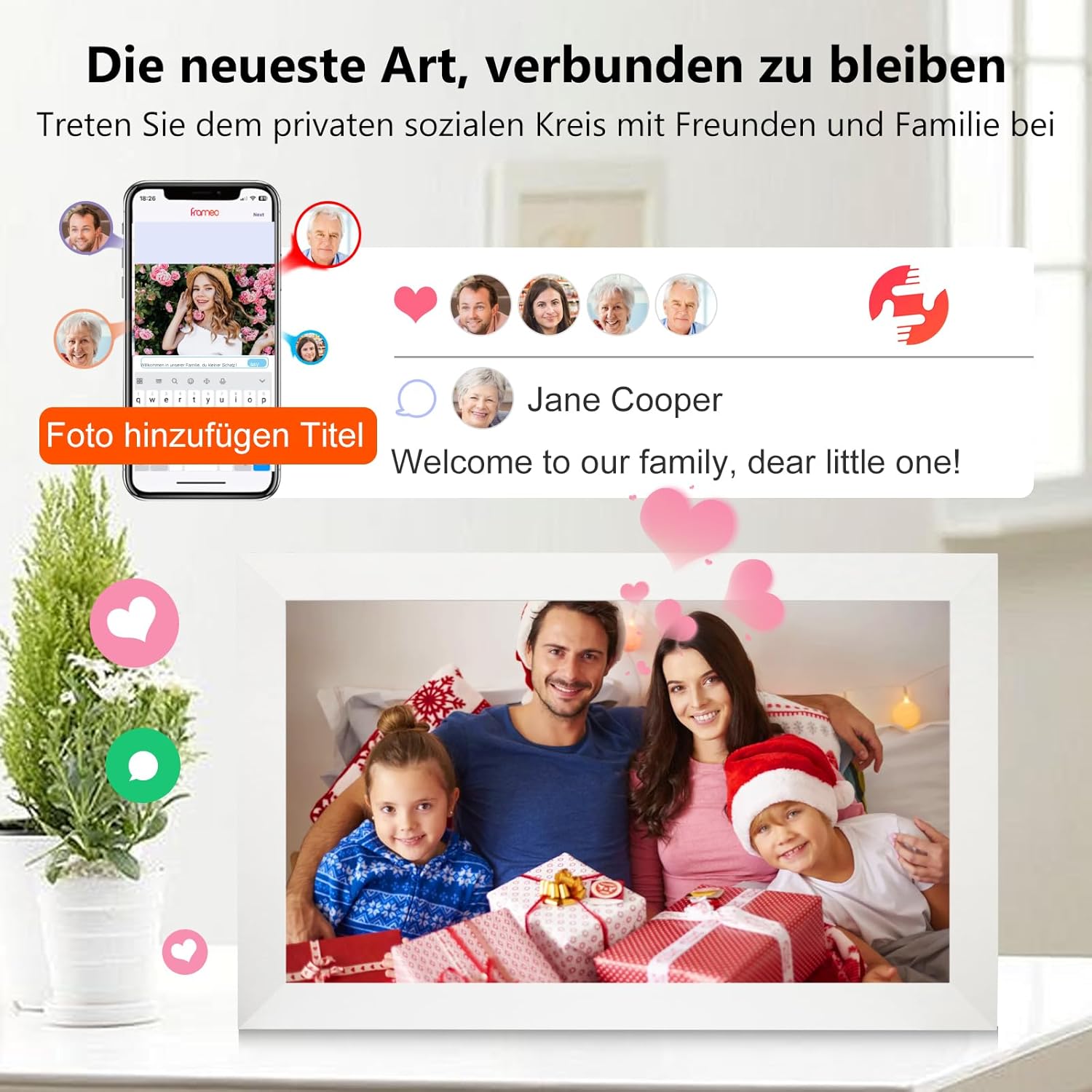 Thumbnail 4 de TMCC 15,6 Zoll Digitaler Bilderrahmen