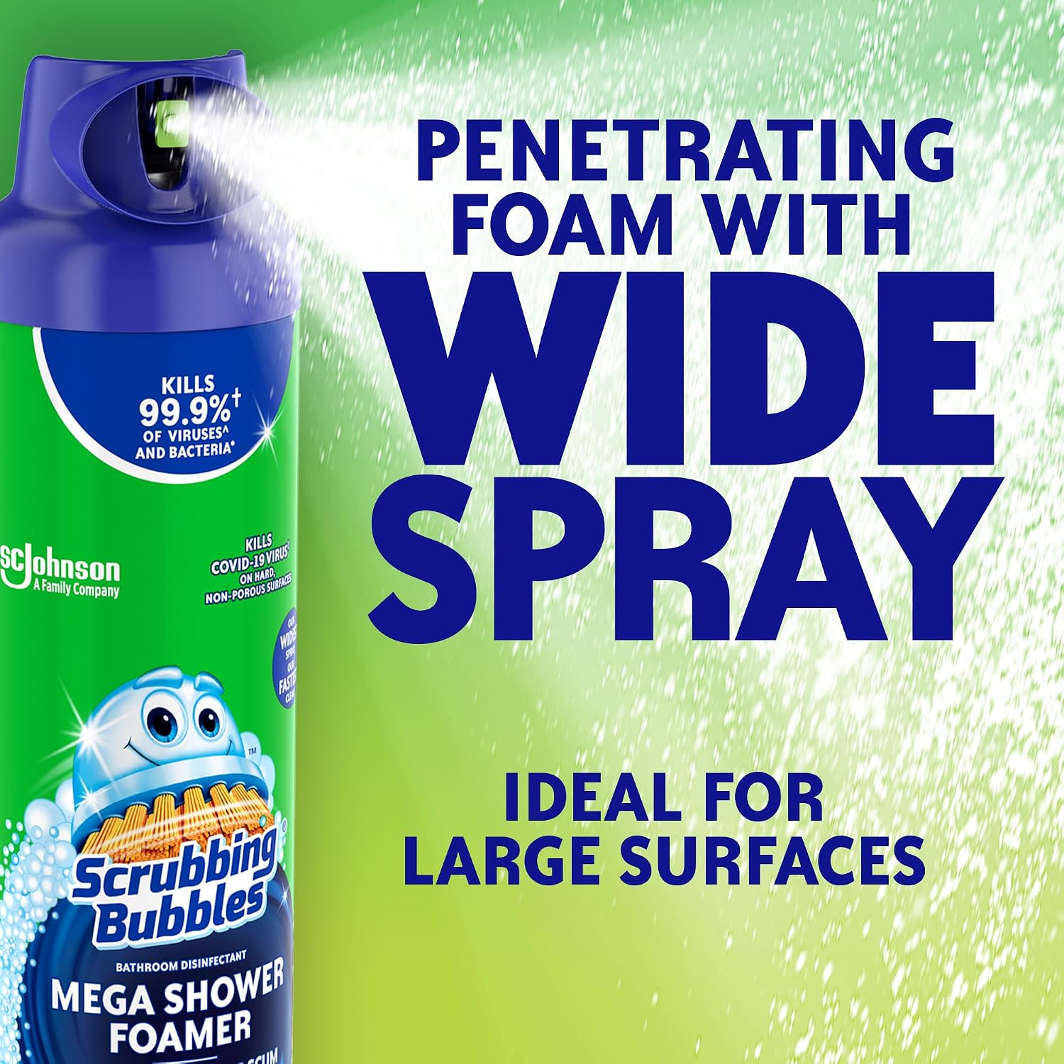 Detalle 2 de Scrubbing Bubbles Mega Bathroom Foam Cleaner with Rainshower Scent (2 x 20oz)