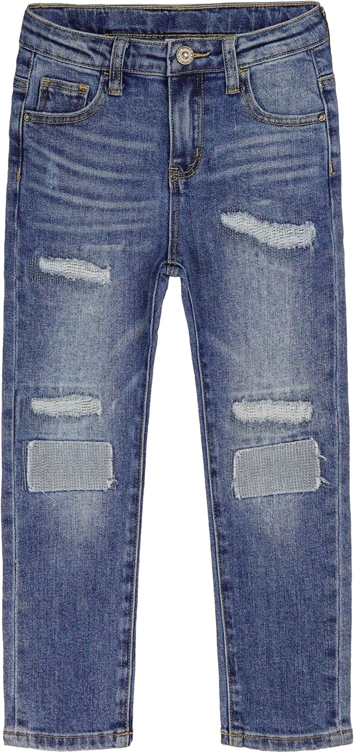 Thumbnail 5 de KIDSCOOL SPACE Kinder Slim-Jeans mit Rissen im Used-Look (Gummiband innen, Innen Slim)
