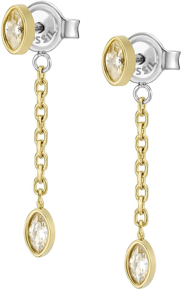 Thumbnail 2 de Fossil Boucles d’oreilles en acier inoxydable doré – fermoir rivet pour femmes