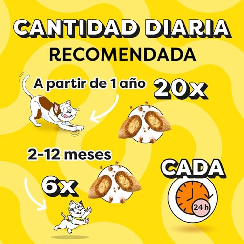Detalle de Mars Catisfactions Premios para Gatos, Sabor Pollo (Pack 6 × 60 g)