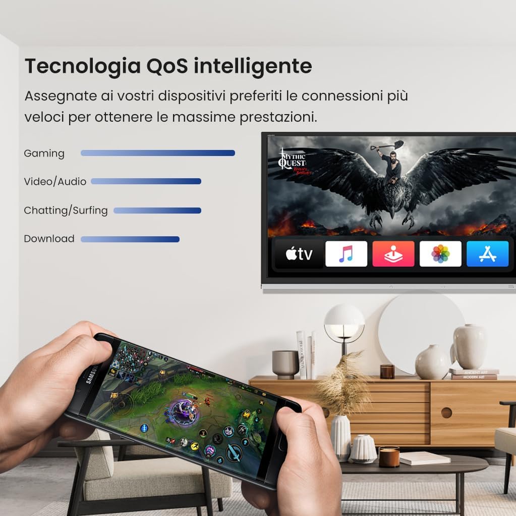 Thumbnail 3 de Tenda Wi-Fi Mesh MW12-3 (confezione da 3) AC1200 tri-band con 3 porte Gigabit Ethernet