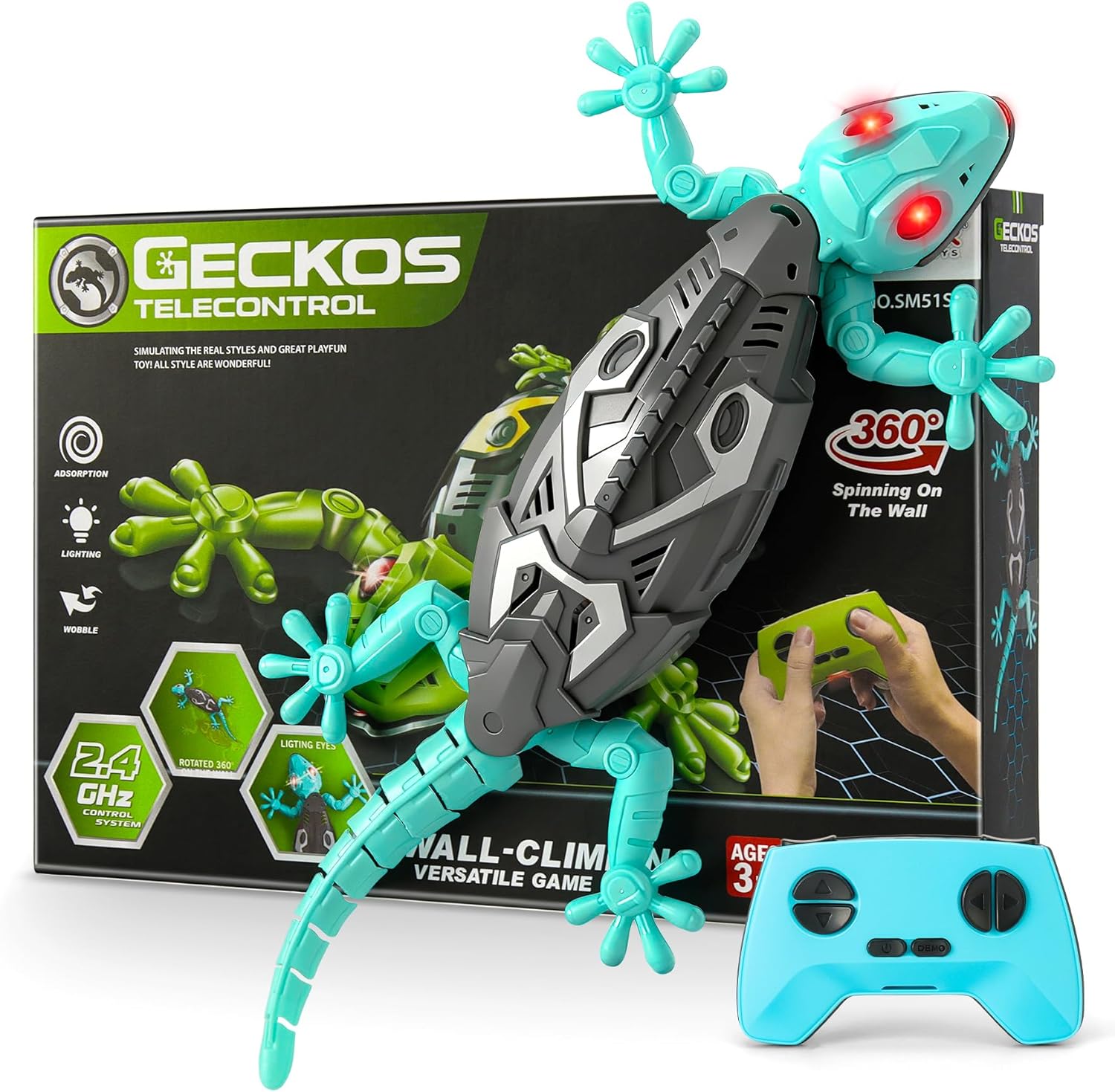 Detalle de Wall Crawler Gecko RC toy 42 min