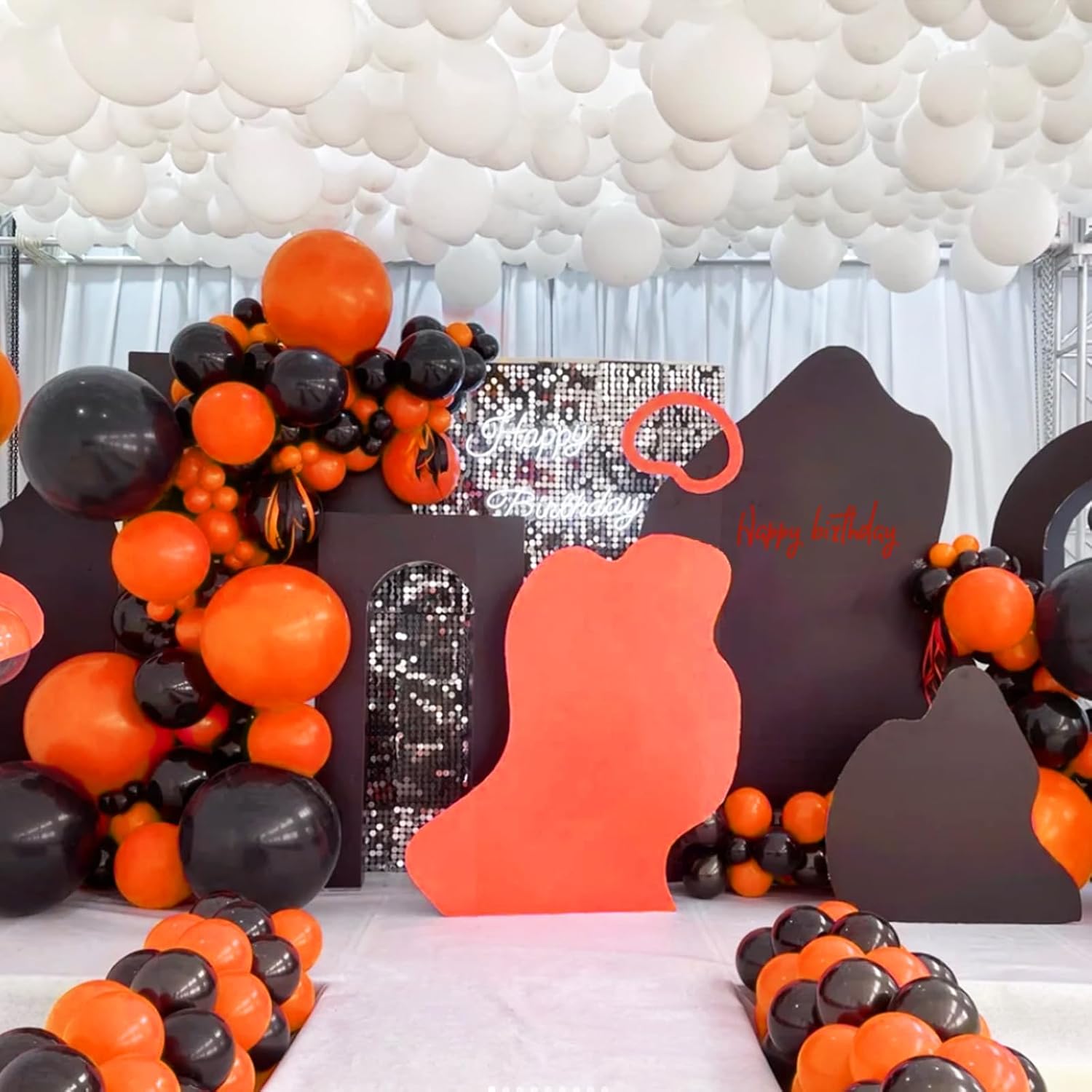 Thumbnail 6 de KAWKALSH Orange Balloon Arch Kit, 111-Piece Latex Balloons in Three Sizes