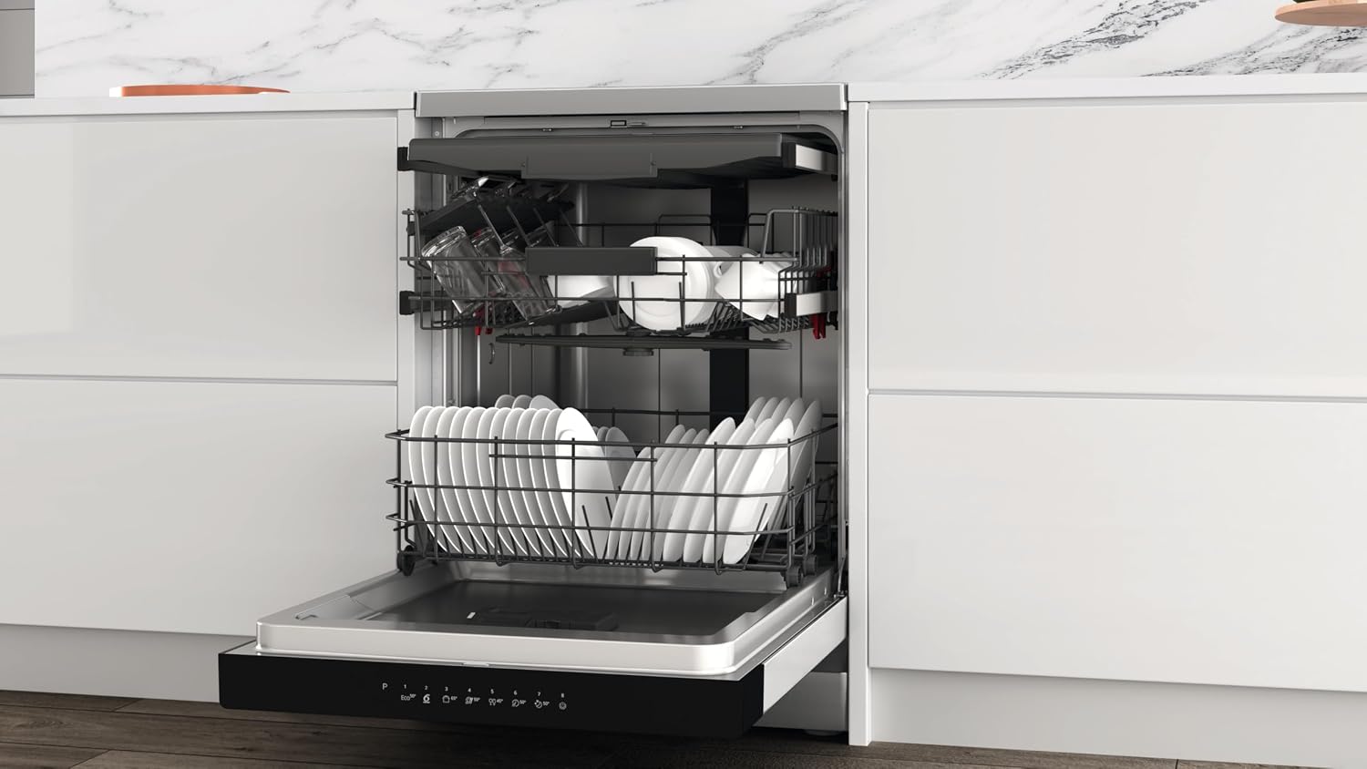 Thumbnail 5 de Whirlpool WH4FFA14BN6X – Lavastoviglie a 14 coperti: versatilità e automazione per ogni cucina