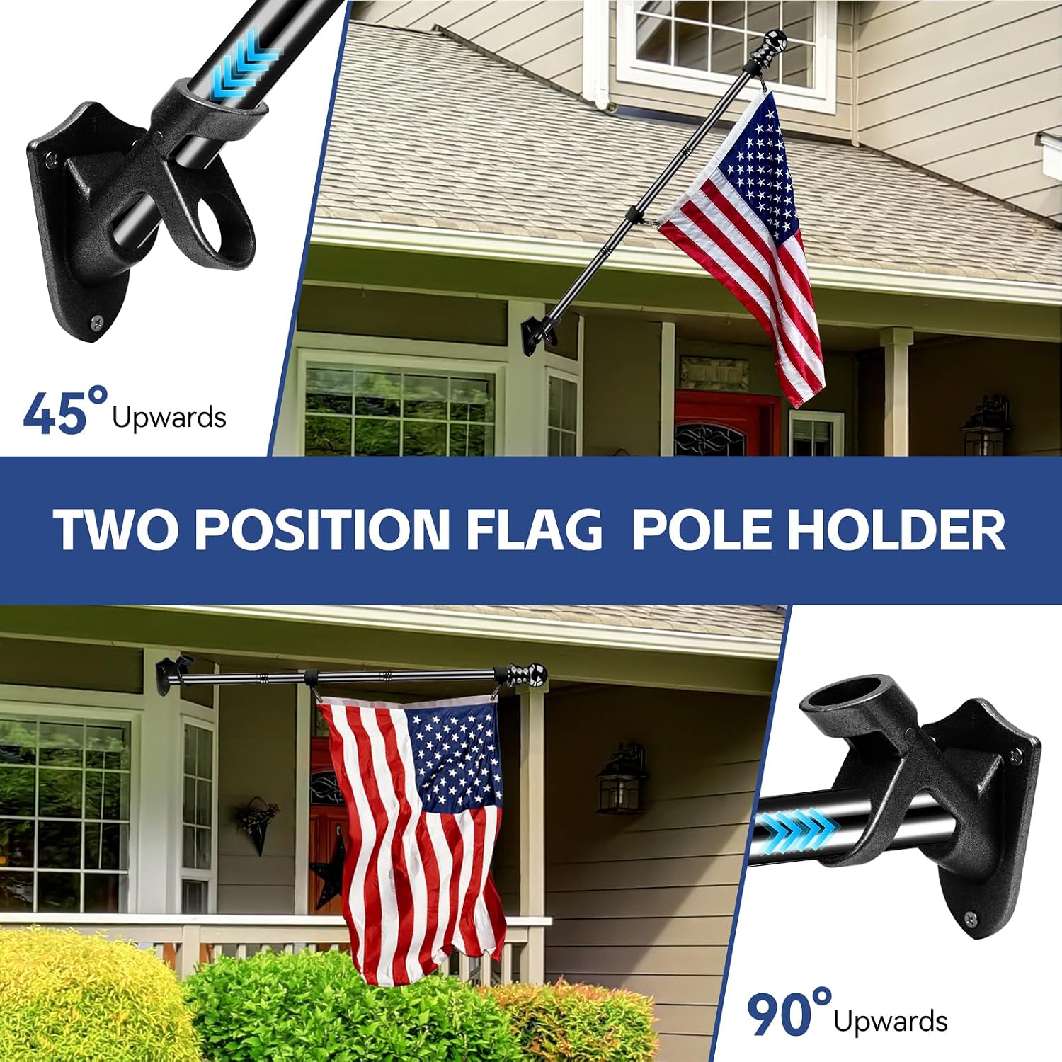 Detalle 1 de American Flag with Pole, 3x5 ft
