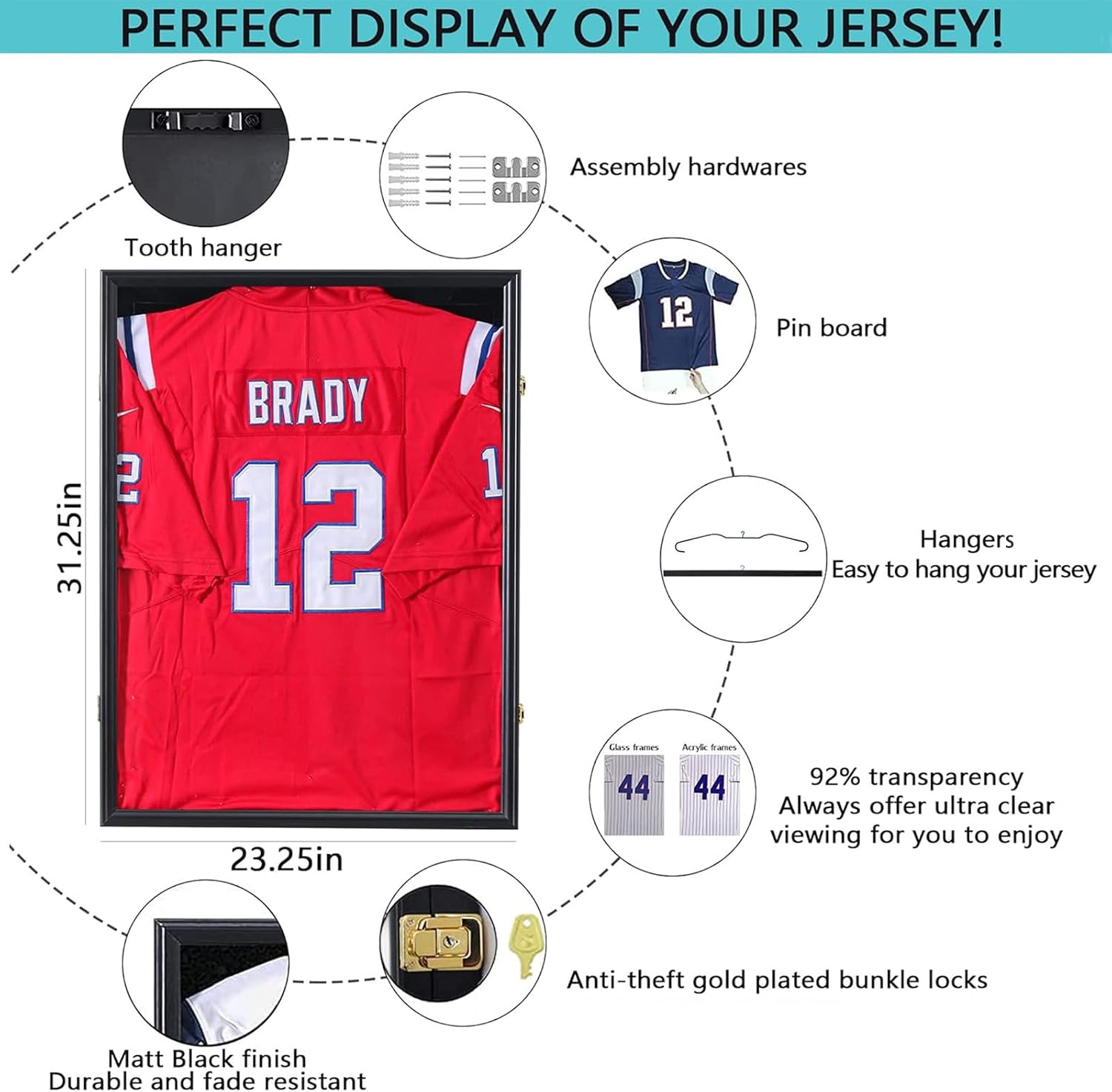 Detalle de Grintus Jersey Display Case, Black