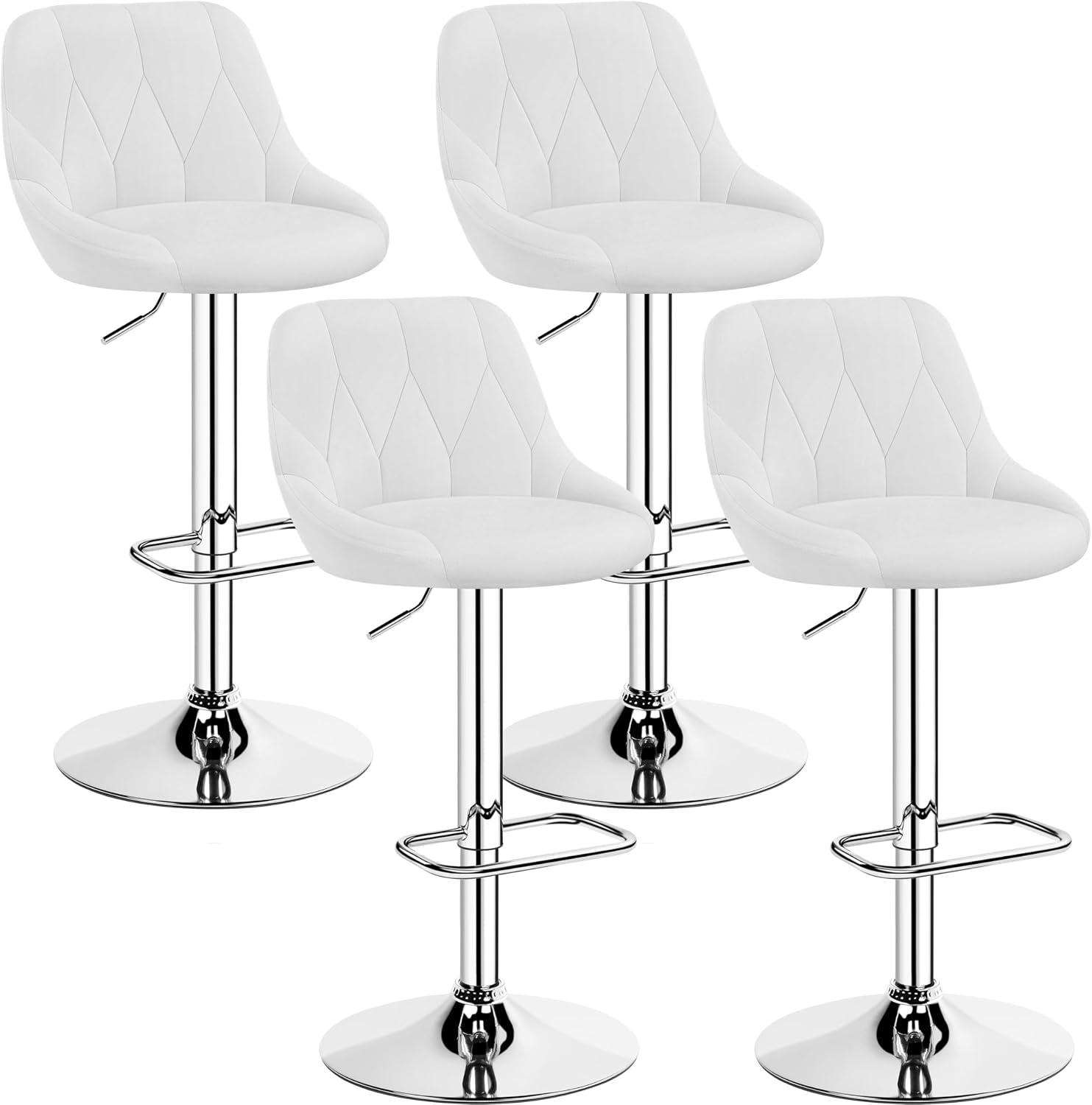 Detalle de Yaheetech Taburetes de bar ajustables 86-107,5 cm