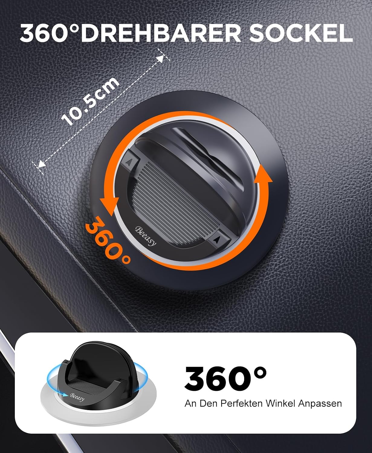 Thumbnail 4 de Beeasy Handyhalterung Auto 360° für 4–7 Zoll
