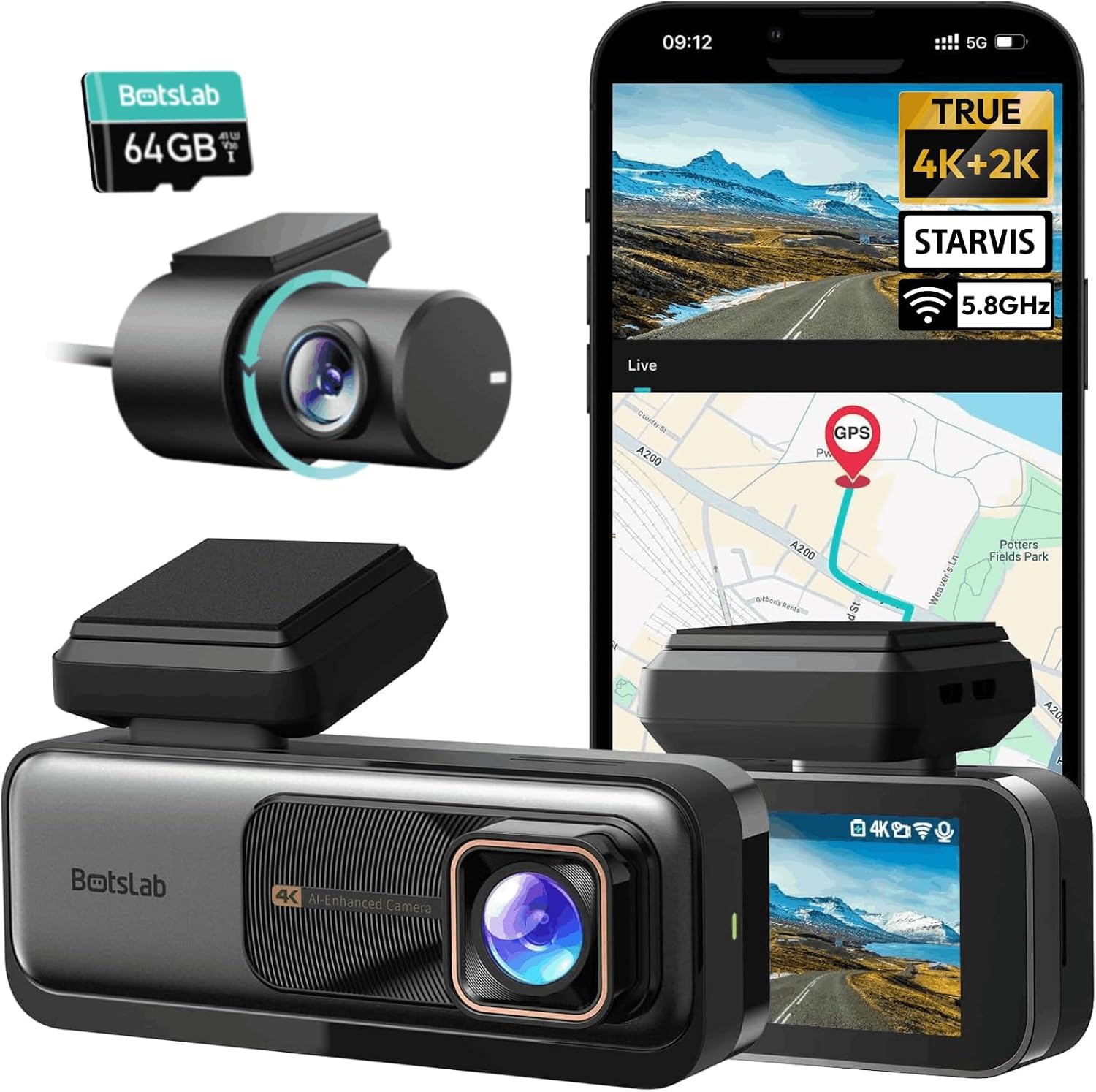 Detalle de BOTSLAB Dash Cam G980H