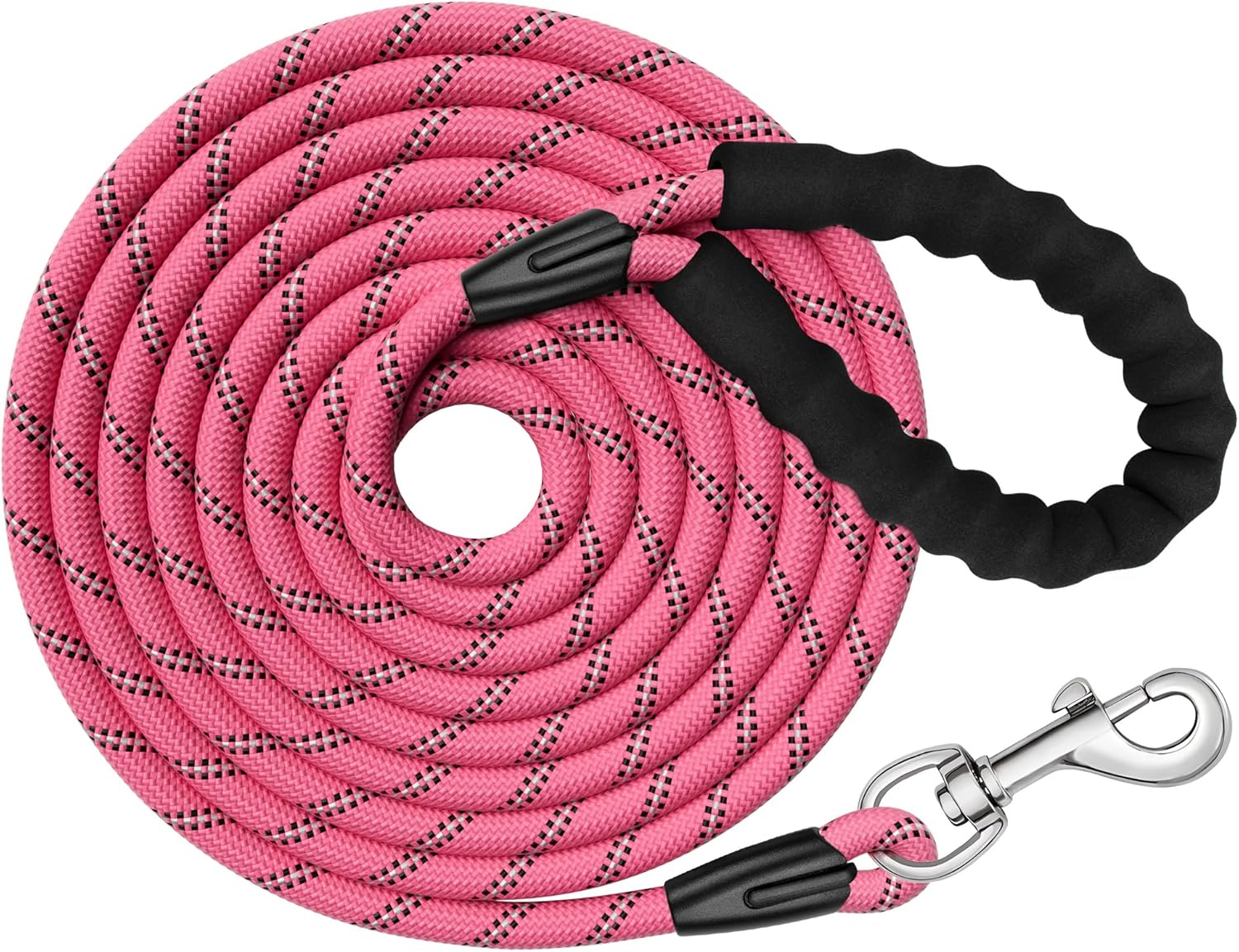 X XBEN Training Leads for Dogs: 10M/33FT Reflective Long Line with Soft EVA Handle