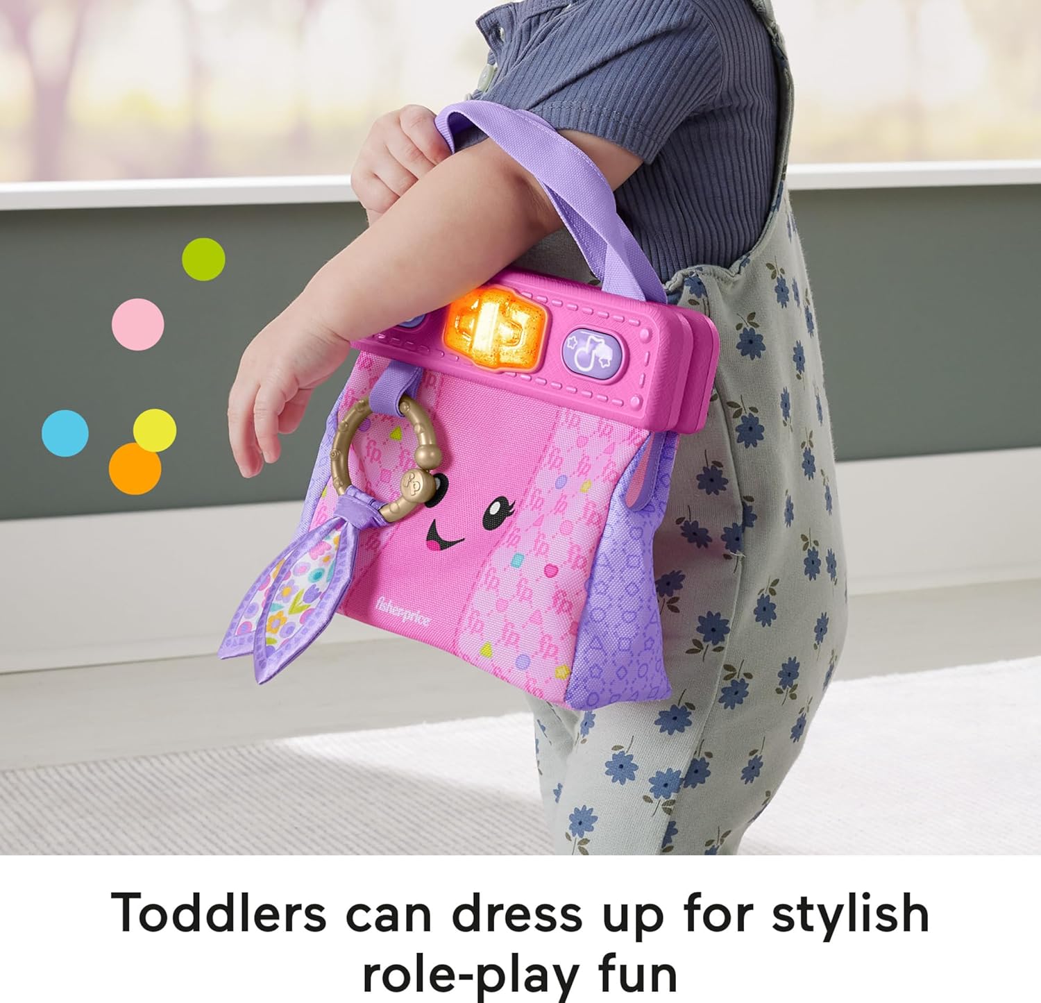 Thumbnail 3 de Fisher-Price Laugh & Learn Purse: Going Places Bag with 4 Pretend Play Accessories (6+ Months)