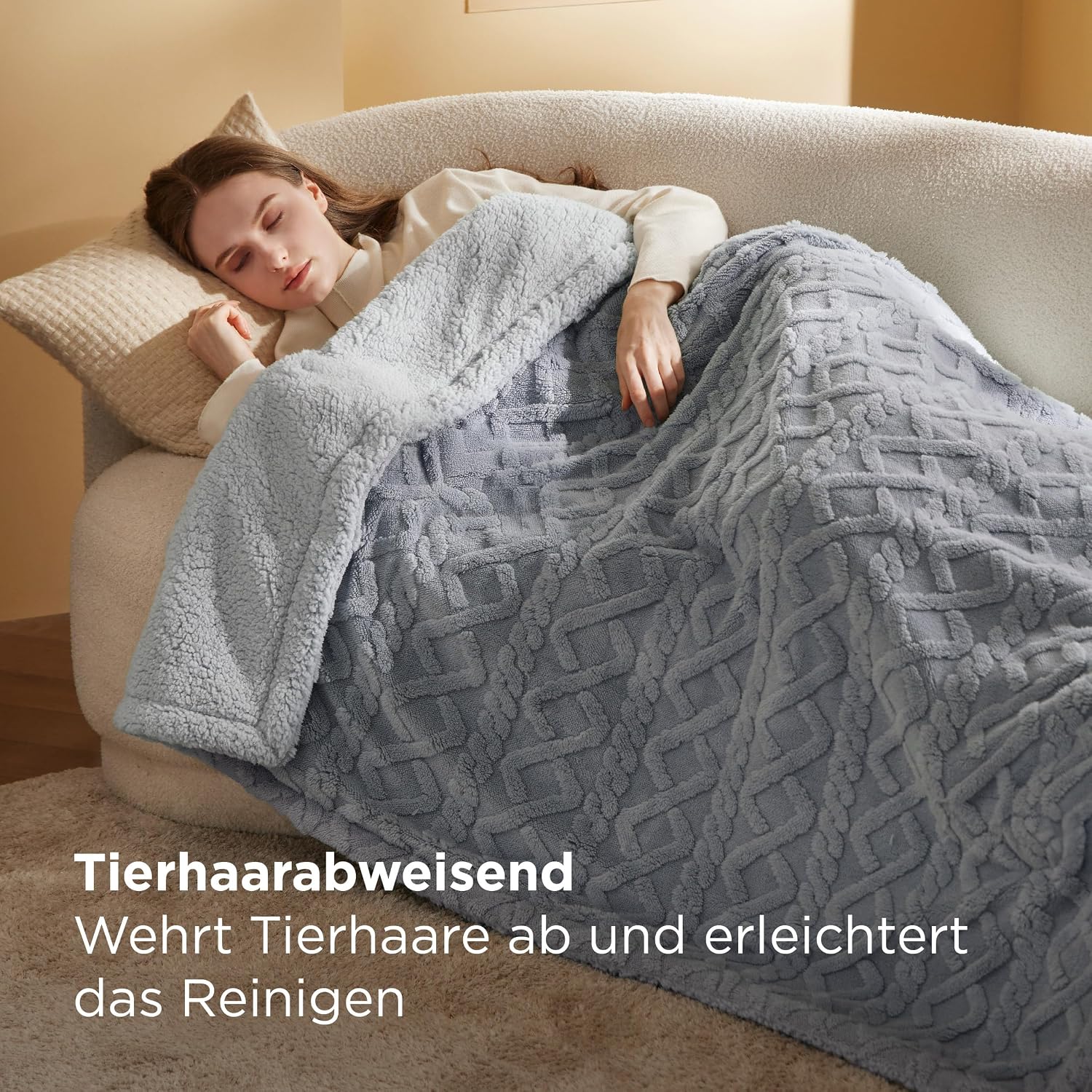 Detalle 2 de Bedsure Kuscheldecke 220x240 🛋
