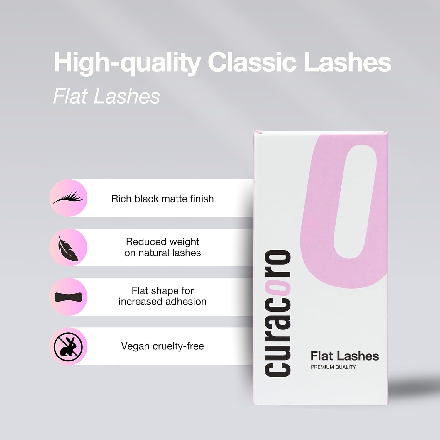 Detalle de Curacoro Flat Lash Extensions 0.12