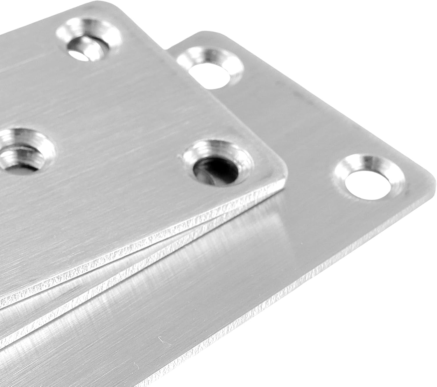 Thumbnail 2 de JIAYUET 30-Pack Flat Connecting Joining Plates (80 x 40 x 2mm) – Stainless Steel Brackets for Wood Repair