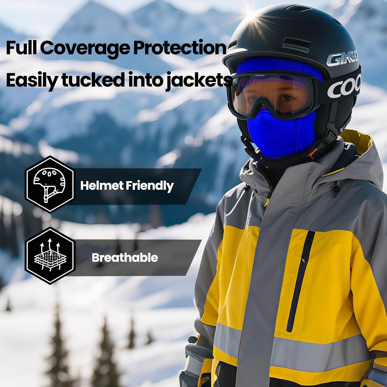 Thumbnail 1 de Huccik Passamontagna Invernale per Bambini – Balaclava Multifunzionale per Sci e Bicicletta