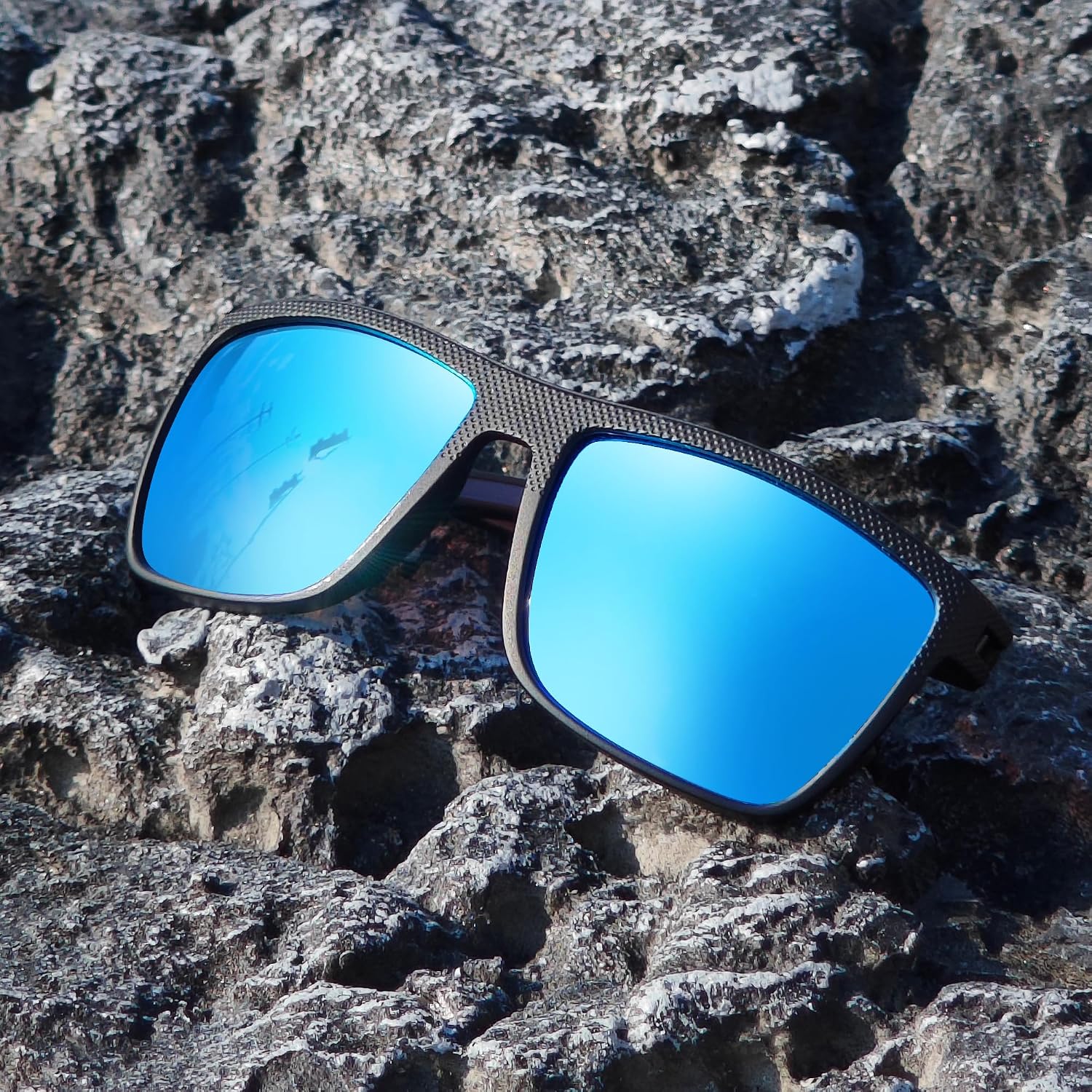Detalle 2 de ZENOTTIC Polarisierte Sonnenbrille Herren – Leichte TR90 Rahmen, UV400 Schutz