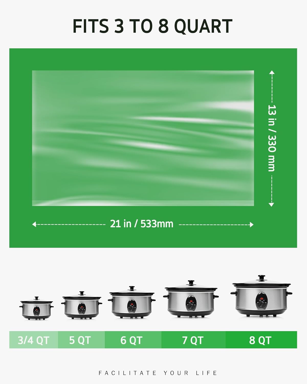 Detalle 2 de Syntus Slow Cooker Liners 30 Count 🍲