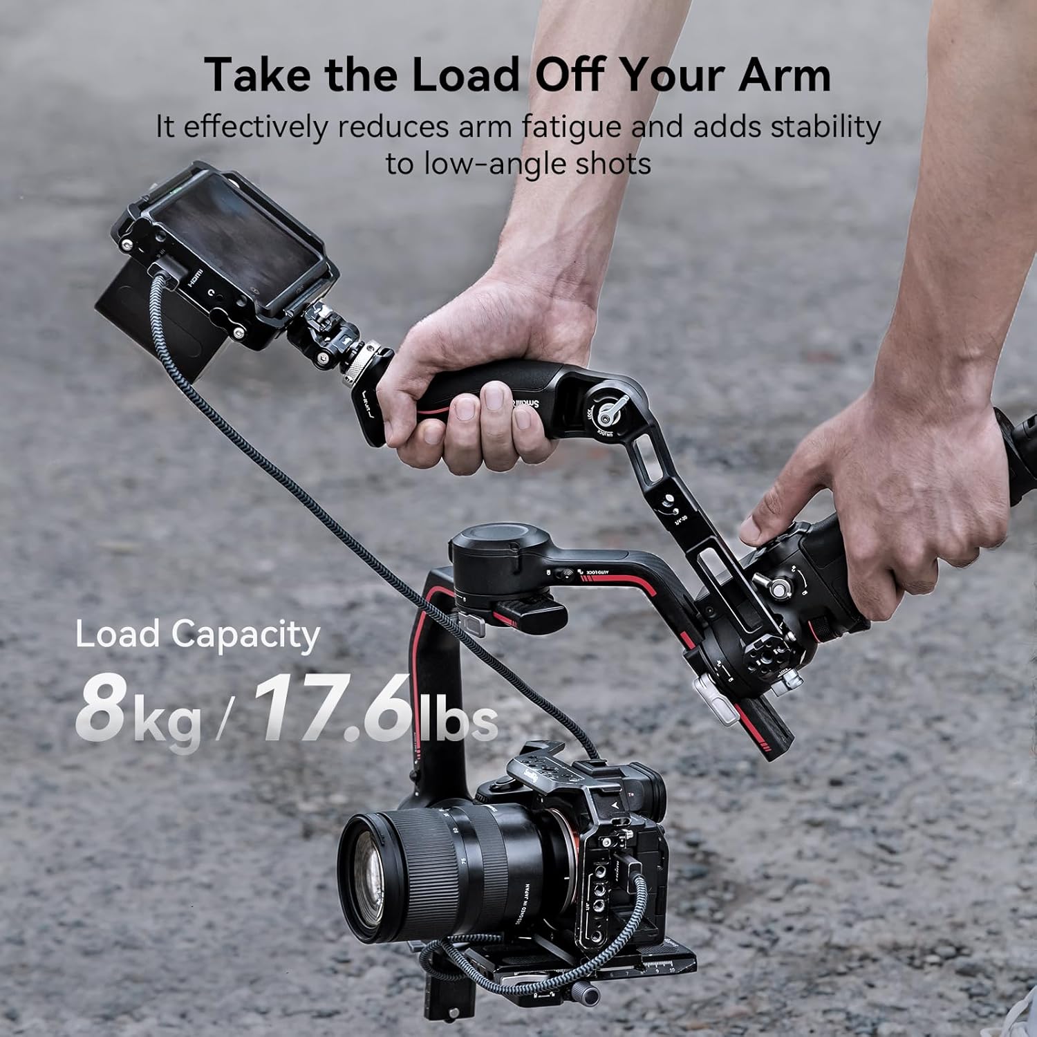 Thumbnail 1 de SmallRig RS 4 Mini / RS 4 / RS 3 Gimbal Sling-Handgriff 3028D (bis 8 kg) für Low-Angle Shots