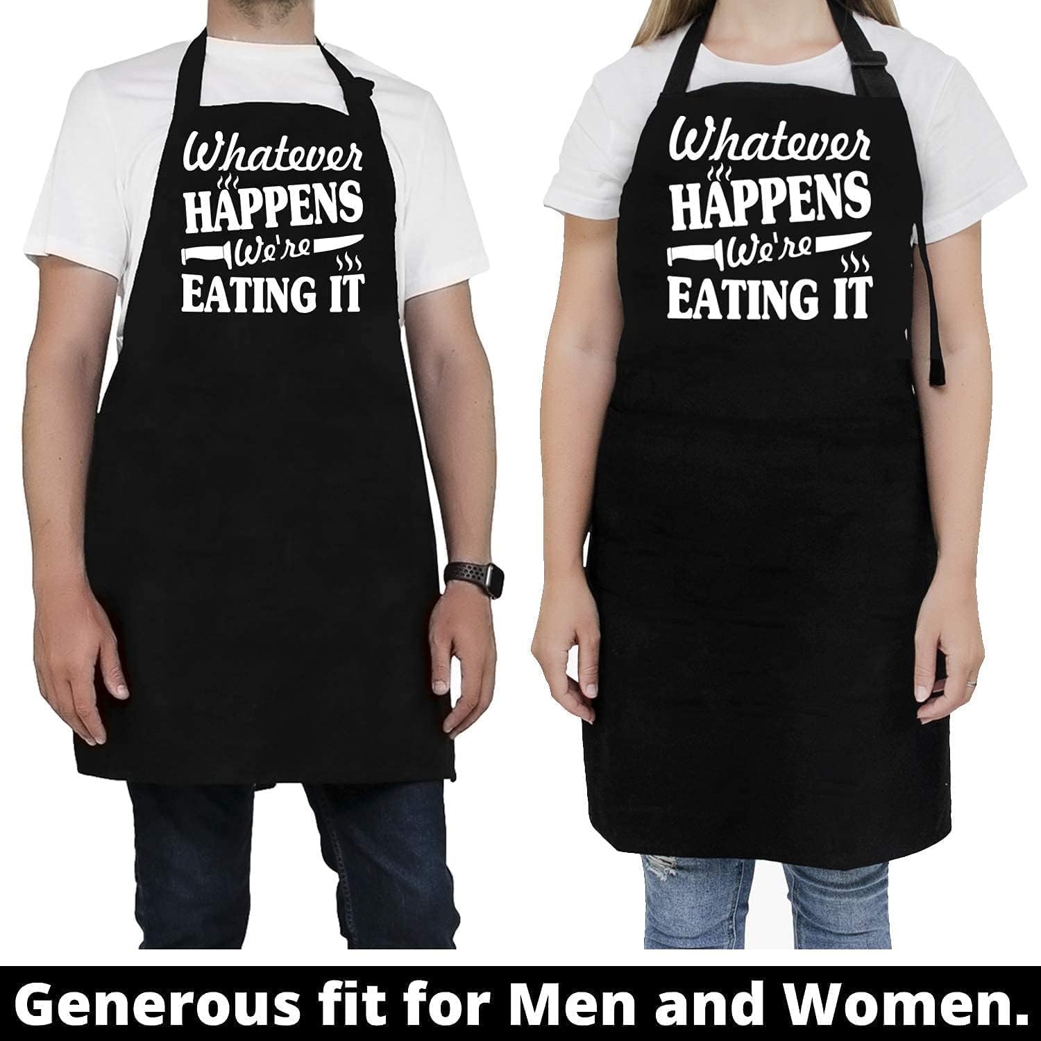 Detalle 2 de Funny Husband Apron for Grilling and Cooking, with 3 Pockets