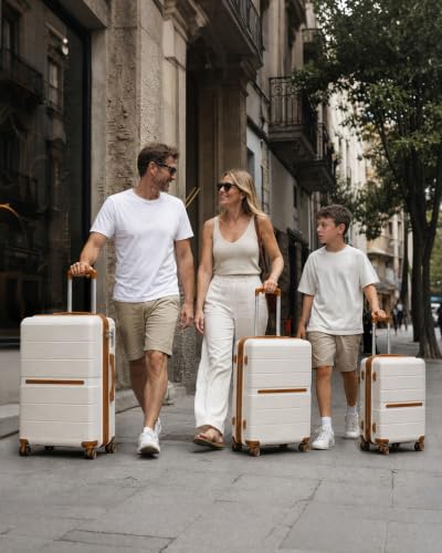 Thumbnail 8 de British Traveller Valise Grande 101L Soute Rigide – Voyage Crème