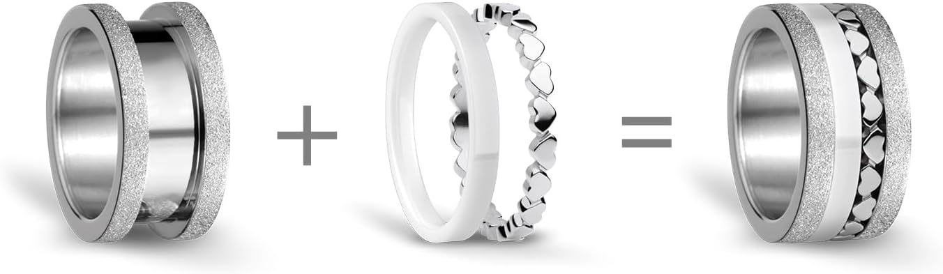 Thumbnail 1 de BERING Tibre 6, bague en acier inoxydable sans pierres – Twist & Change