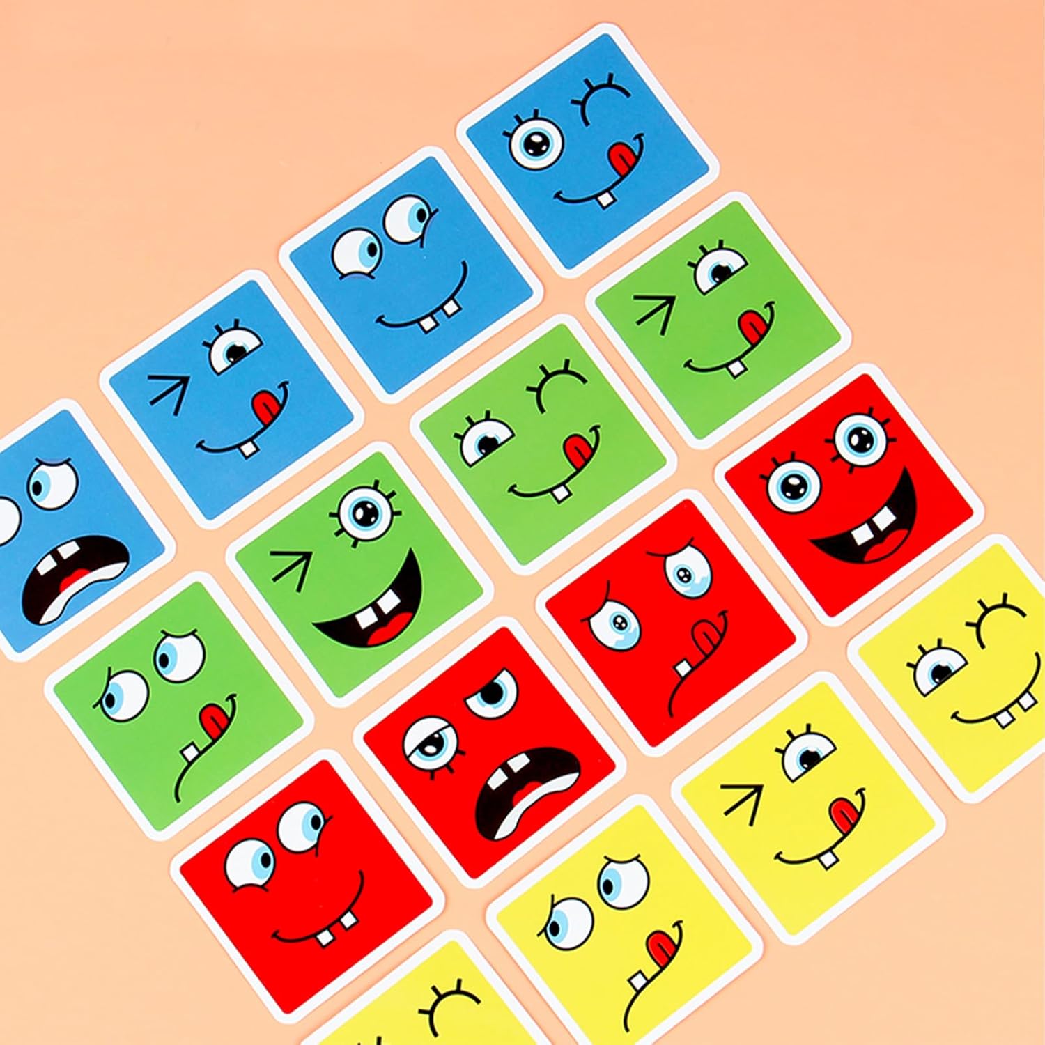 Detalle 2 de ZUNIPLEX Puzzle Building Blocks: cubo di legno con facce magiche per bambini dai 3 anni