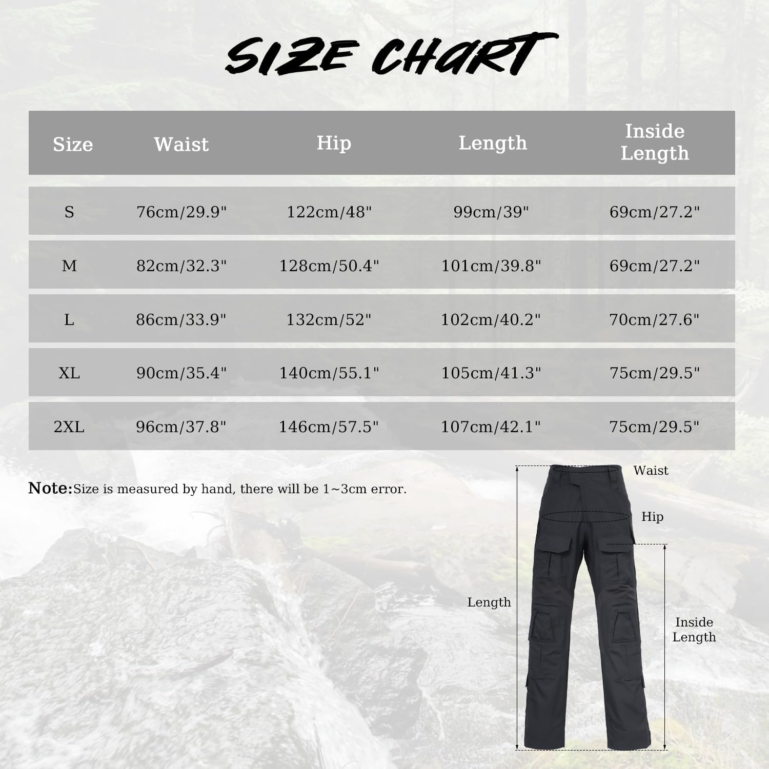 Thumbnail 6 de BWBIKE Herren Taktische Kampf Cargo Hose – Camouflage, Mehrtaschen, Outdoor Exploration