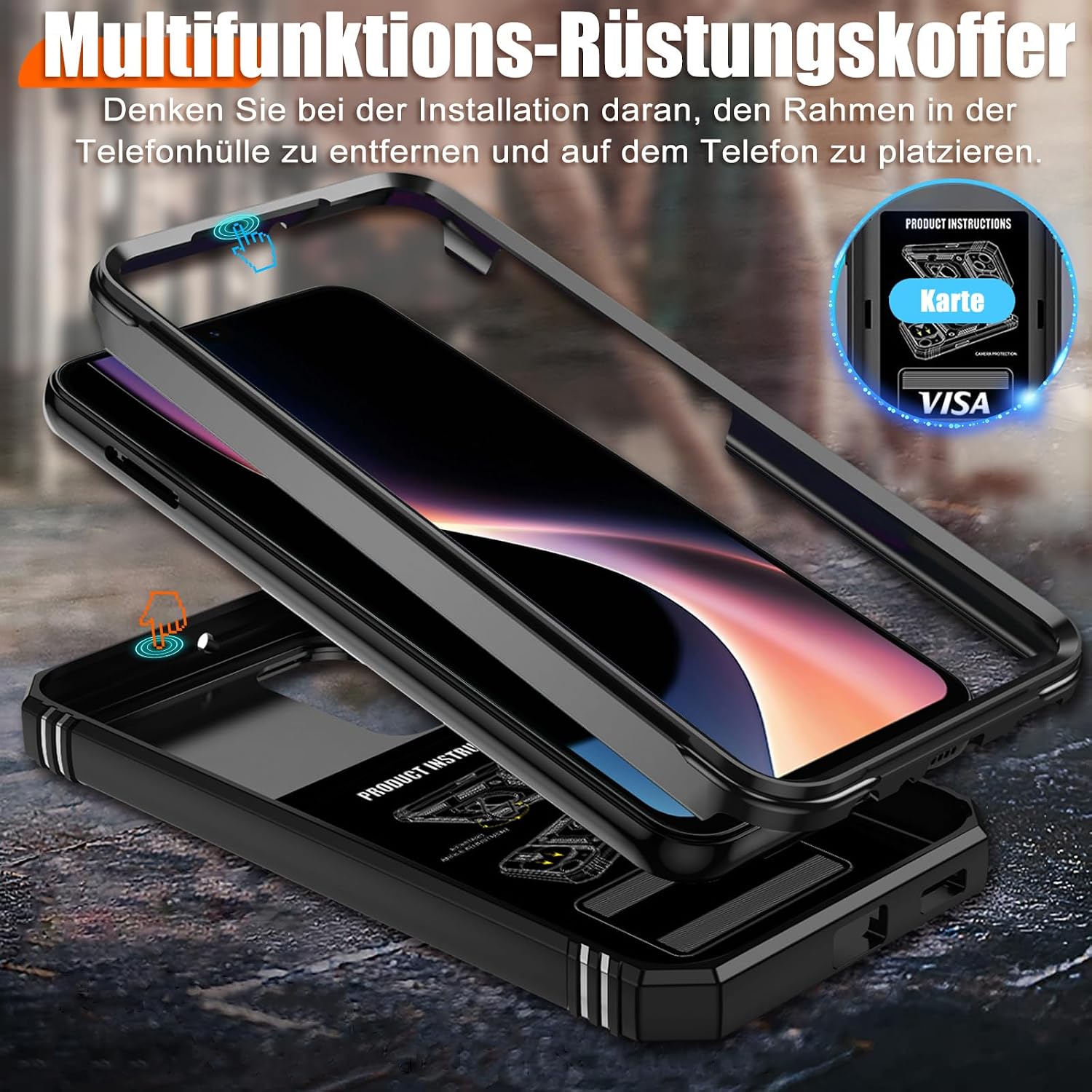 Detalle 2 de Giyer Panzerhülle Galaxy A17 360° Ständer