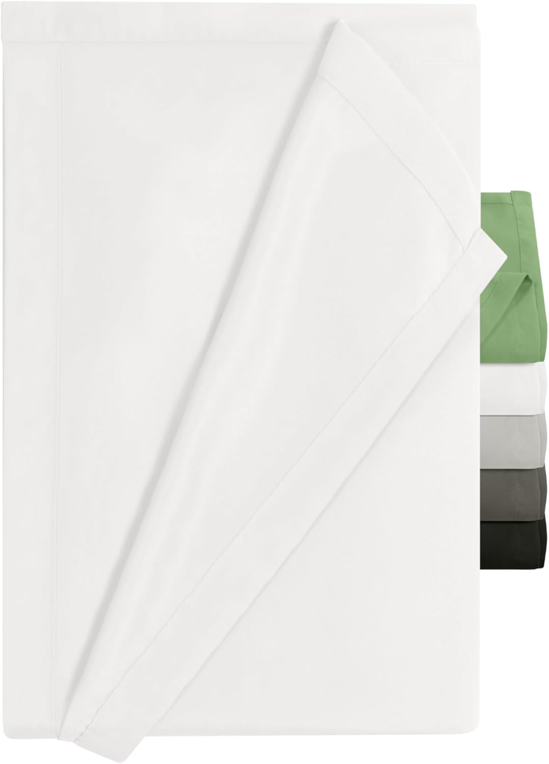 Thumbnail 1 de Drap-Housse sans élastique npluseins 180 x 275 cm – Ultra-Doux et Polyvalent, Blanc