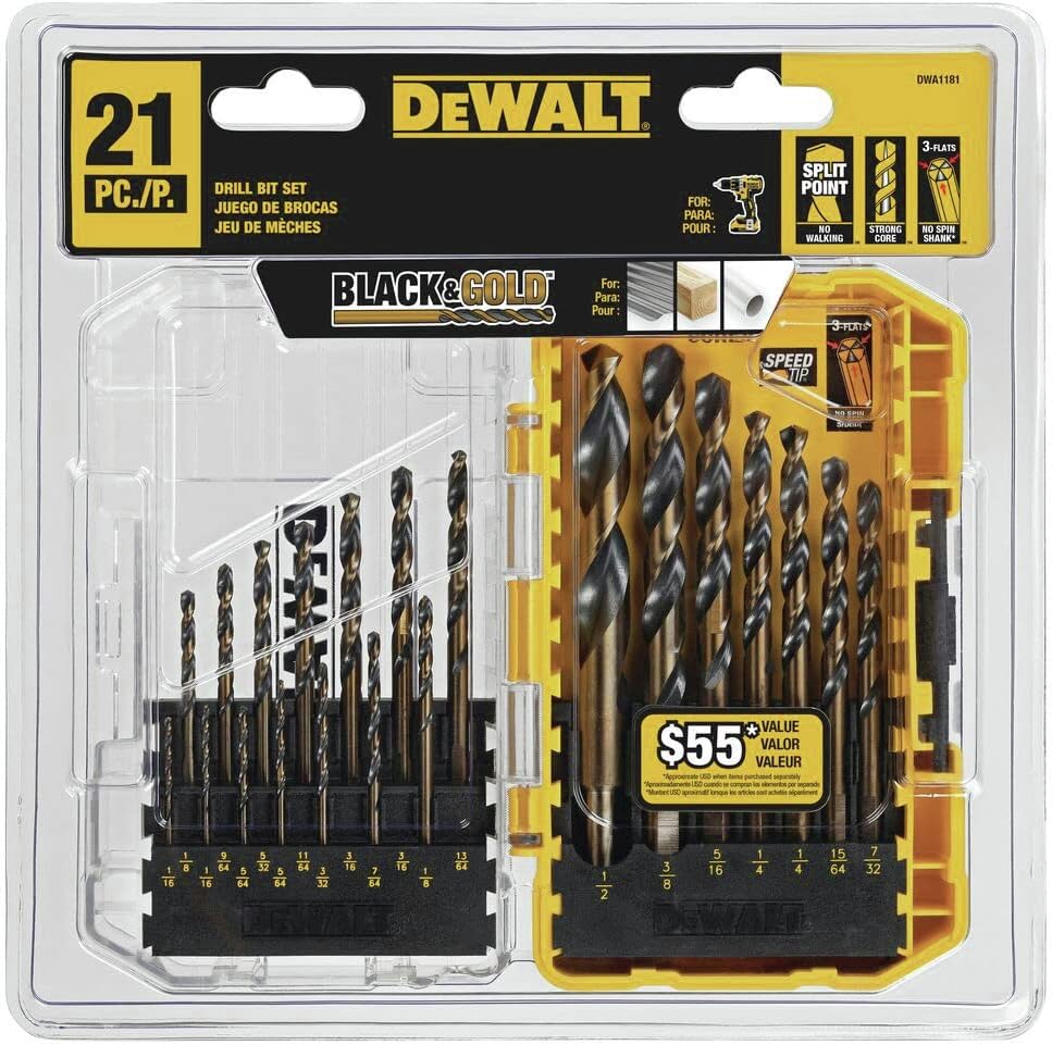 Detalle de DEWALT Drill Bit Set, 21-Piece