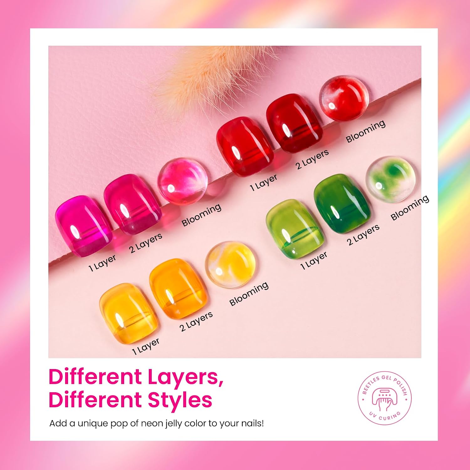 Thumbnail 5 de Beetles Cat Eye Gel Polish 5 Farben Set