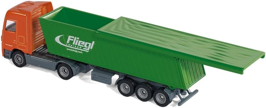 Thumbnail 2 de Siku 1796 Mercedes-Benz LKW mit Fliegl Kipper (1:87) – abnehmbare Dachplane, Metall/Kunststoff
