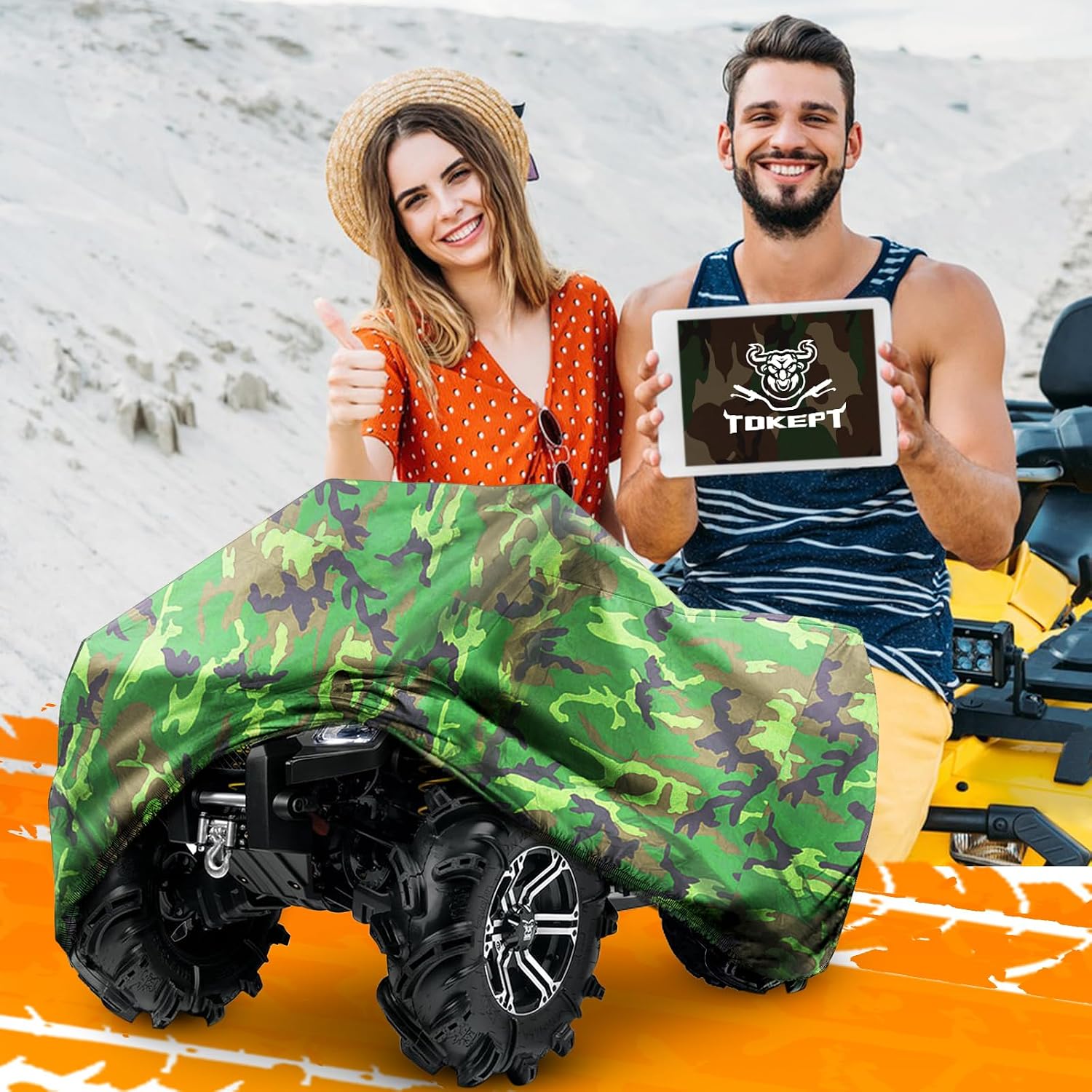 Thumbnail 5 de Tokept ATV Cover Waterproof Heavy Duty 4-Wheeler Quad Cover (Camouflage, XXXLarge)