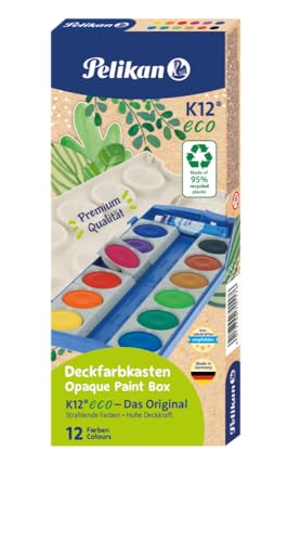 Thumbnail 4 de Pelikan Deckfarbkasten K12 eco – 12 Farben + Deckweiß aus recyceltem Kunststoff