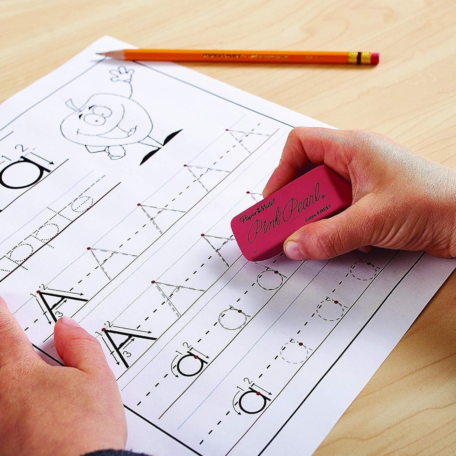 Thumbnail 1 de Paper Mate Pink Pearl Medium Erasers 24 ✏️