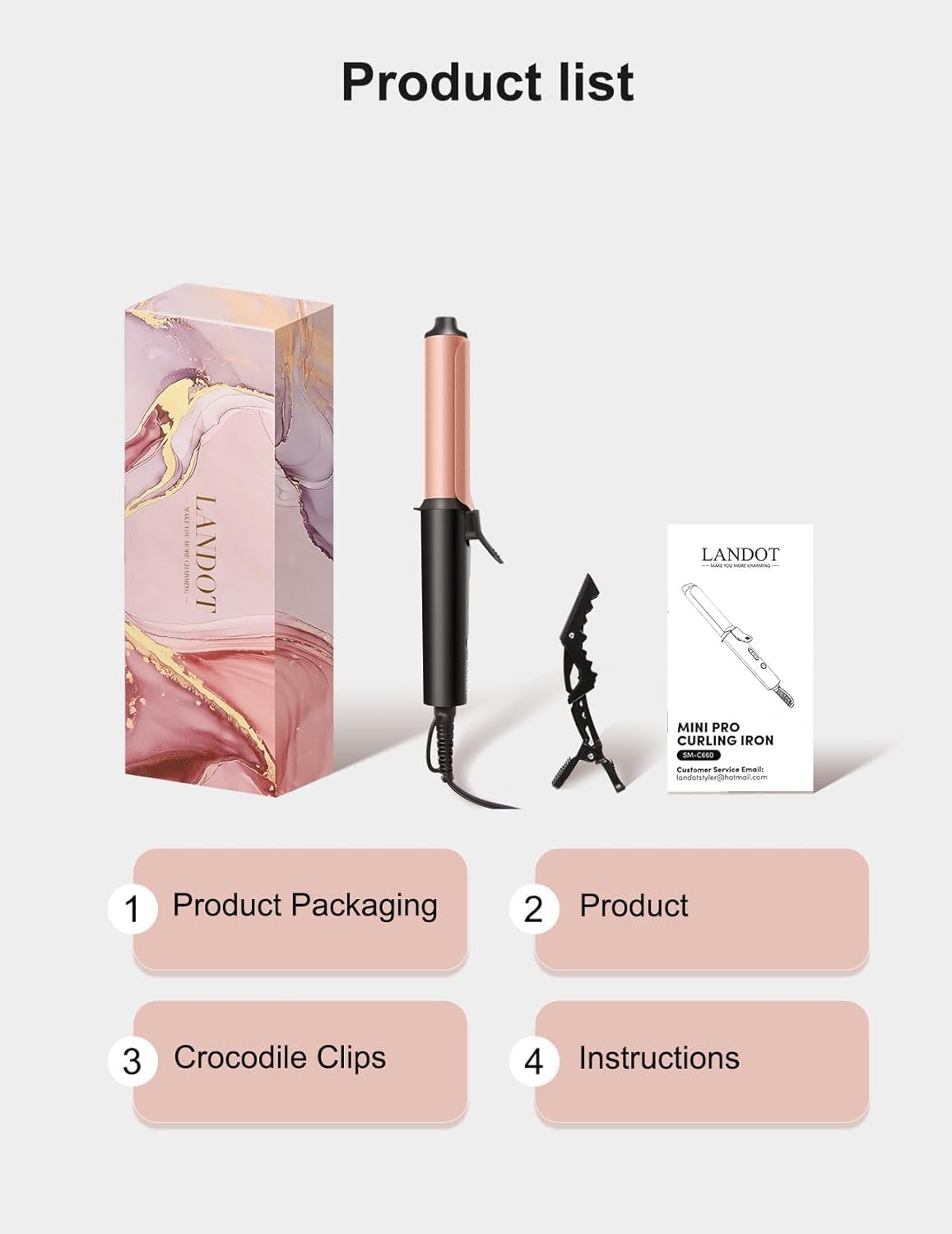 Thumbnail 6 de LANDOT Mini Travel 22cm Curling Iron