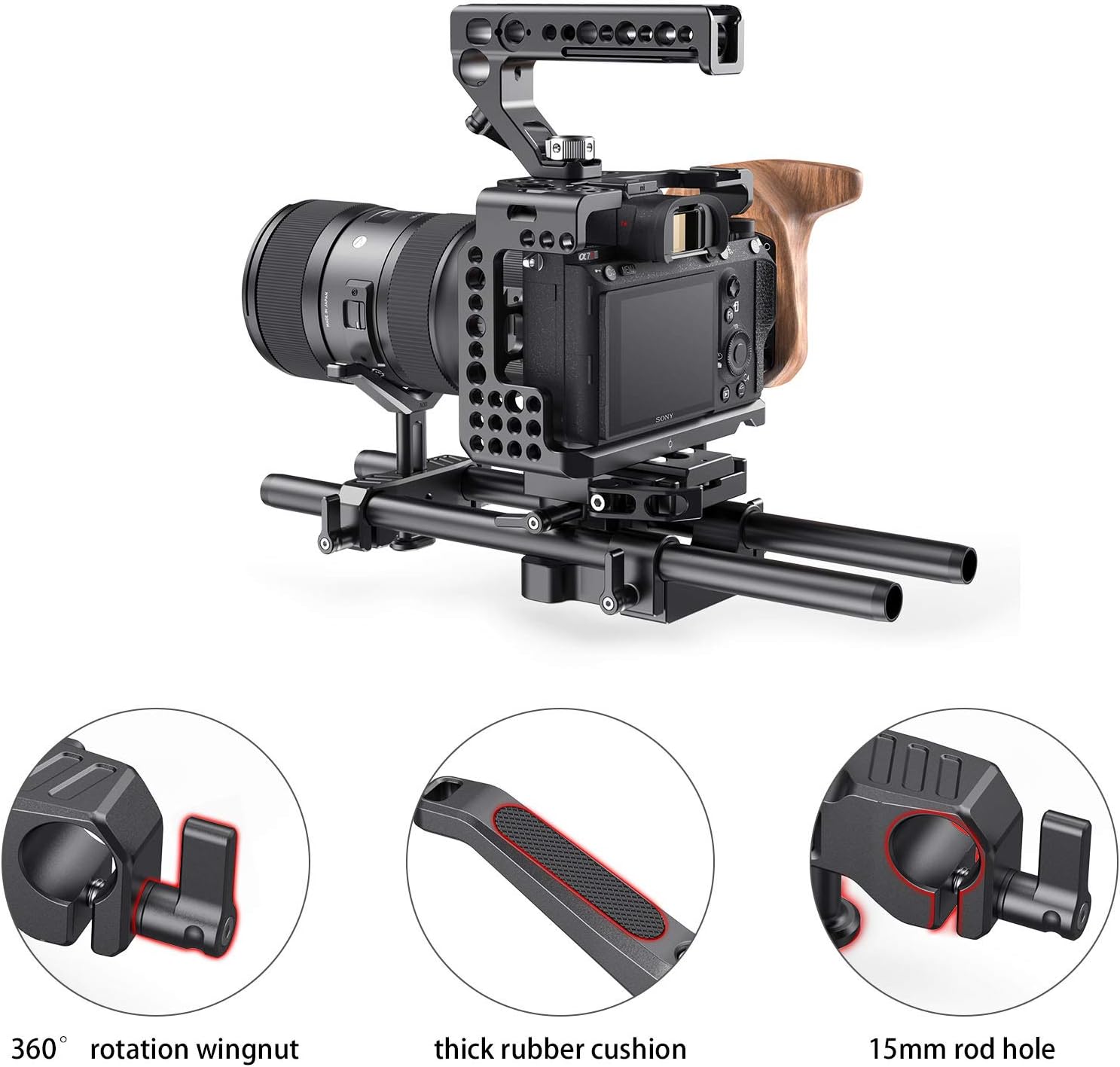 Thumbnail 5 de SMALLRIG 2680 supporto lente 15mm