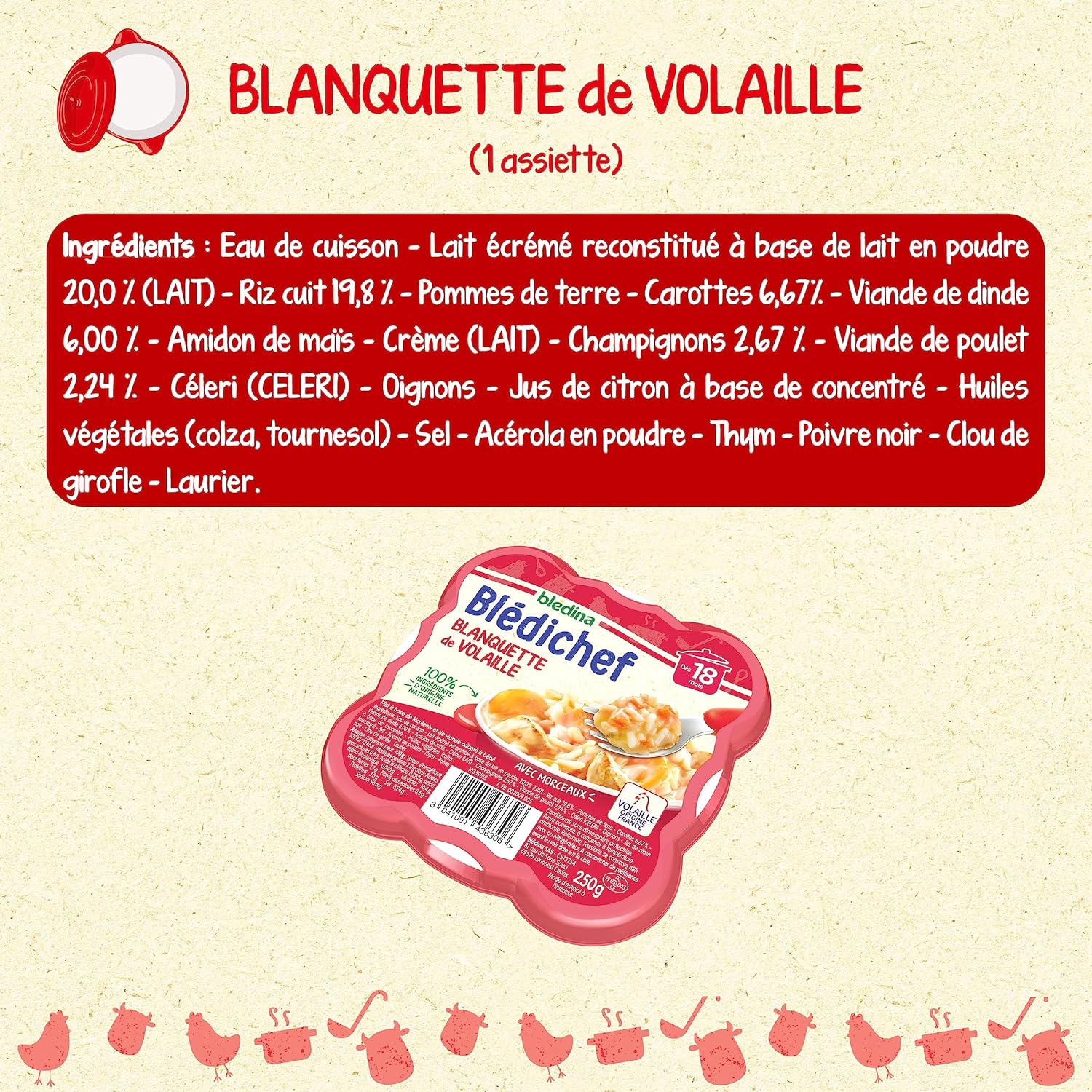 Thumbnail 4 de Blédina Blédichef 8 plats pour bébé 🍽